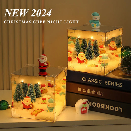 DIY 3D Christmas Light: Santa, Snowman & Tree LED Decoration Kit